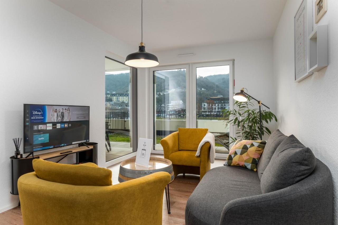 Vivamosel: Appartement Mit Mosel & Burgblick - Balkon - Parken - Aufzug - Fahrradraum Cochem Exterior photo