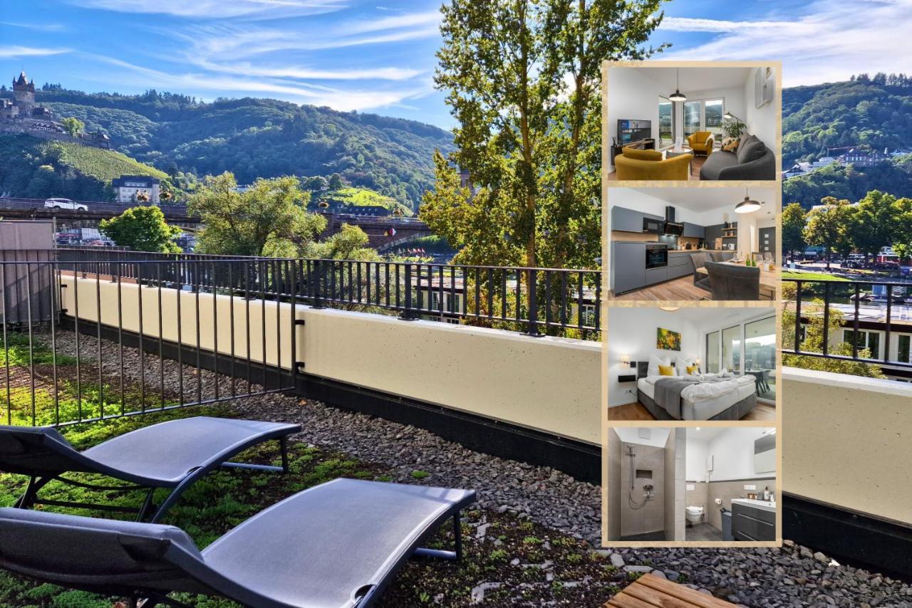 Vivamosel: Appartement Mit Mosel & Burgblick - Balkon - Parken - Aufzug - Fahrradraum Cochem Exterior photo